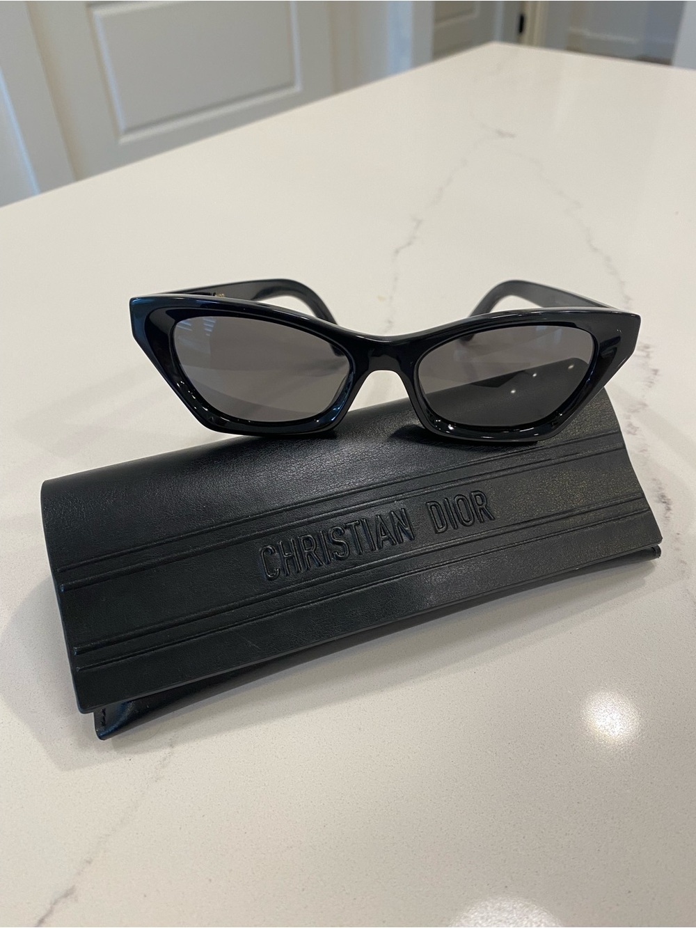 Dior Black Sunglasses with Matching Case